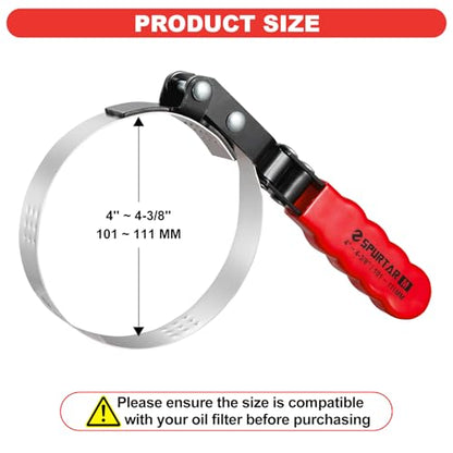 Medium Oil Filter Wrench Adjustable Swivel Oil Filter Removal Tool