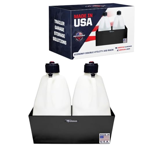 Double Utility Jug Holder Organizer Storage Rack