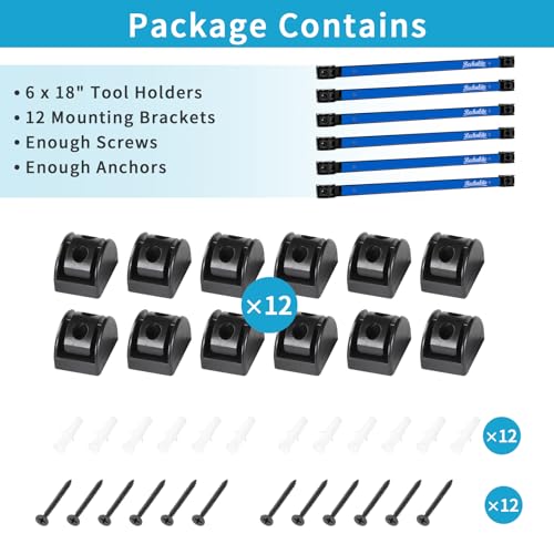 6 Pieces 18" Magnetic Tool Holder Strip (6 Count)