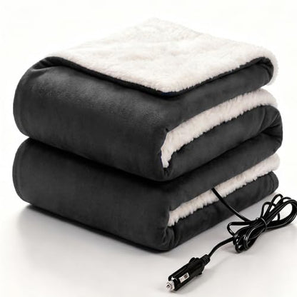 12 Volt Electric Portable Heated Car Blanket