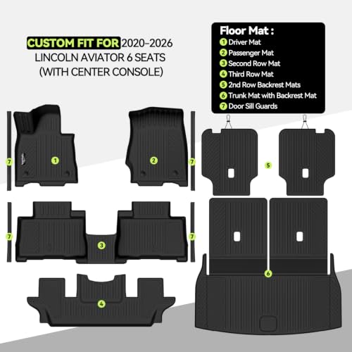 All Weather TPE Floor Mat Set for 2020