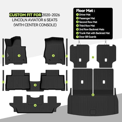 All Weather TPE Floor Mat Set for 2020