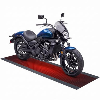 Motorcycle Mat Garage Floor Rug Washable Parking Mats for Garage Floors Non Slip Oil Absorbent Pad Rubber Backing Layer Protects Floor