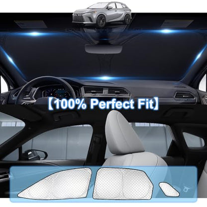 8pcs Thicken Sun Shades for Lexus RX 2023 (8 Count)