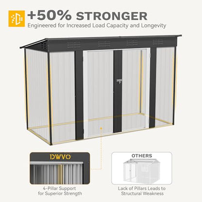 9x4ft Metal Outdoor Storage Shed