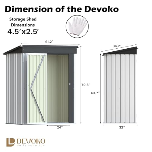 5x3 FT Outdoor Storage Shed