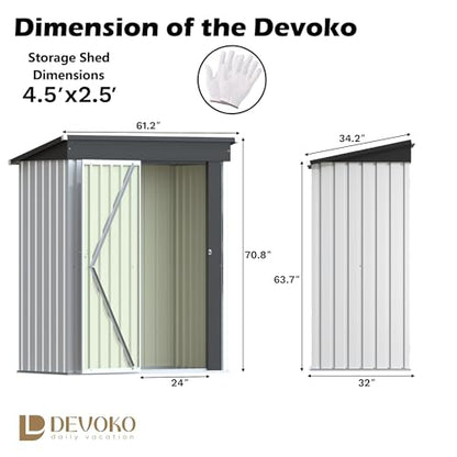 5x3 FT Outdoor Storage Shed