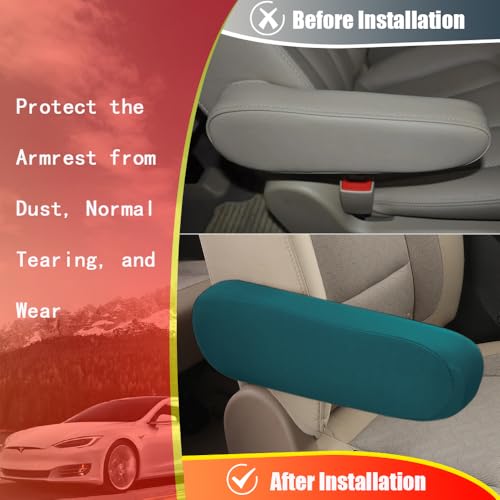 2PC Car Front Seat Armrest Covers