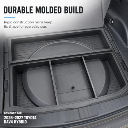 Hidden Trunk Storage Box for 2026 2027 Toyota RAV4 Hybrid