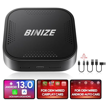 Wireless CarPlay Android AUTO Multimedia Video Box 4G Cellular
