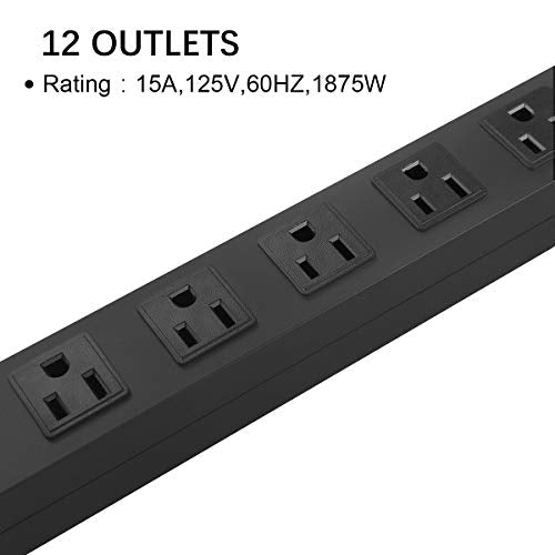 HHOSET Long Power Strip Surge Protector