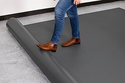 Small Coin Pattern Vinyl Garage Flooring Mat (187 Sq Ft)