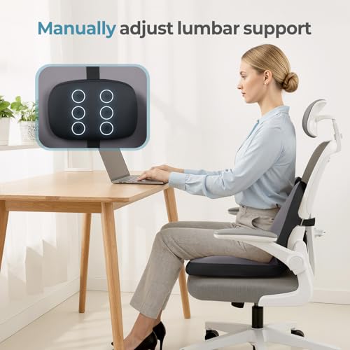 2 in1 Truck Seat Cushion and Lumbar Support Pillow Memory Foam Car Seat Cushion with Adjustable Strap for Truck Driver Long Drives