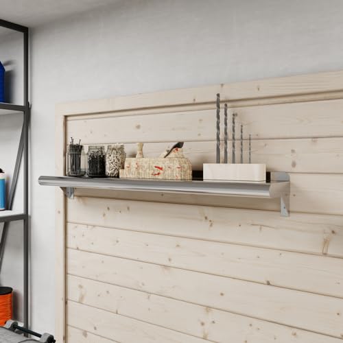 6 in. x 36 in. Stainless Steel Wall Mount Shelf