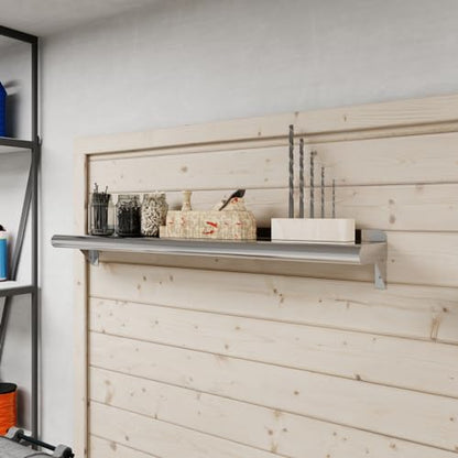 6 in. x 36 in. Stainless Steel Wall Mount Shelf