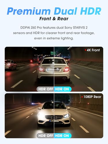 Z60 Pro 4K Dual Dash Cam