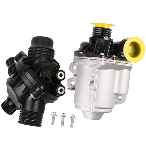 11517588885 11517563659 Electric Engine Water Pump and Thermostat Compatible for BMW 135i 135is 335i 335xi X3 X5 X6 535i 535xi Z4