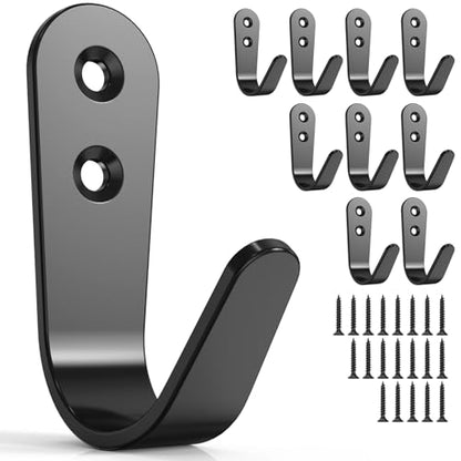 10 Pack Coat Hooks for Hanging (10 Count)