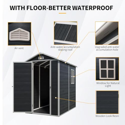 4x6 FT Outdoor Storage Shed