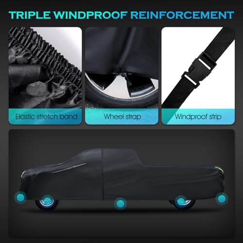 Truck Car Cover Waterproof All Weather Full Outdoor Pickup Cover Rain UV Protection