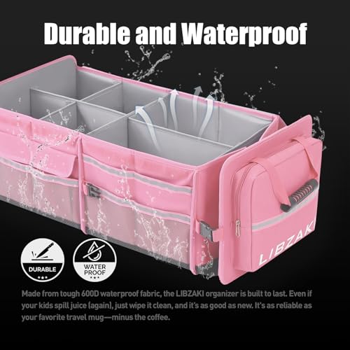 LIBZAKI Oversize 4 in 1 Car Trunk Storage Organizer