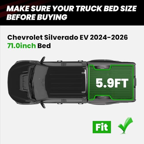 Truck Bed Mat for Chevrolet Chevy Silverado EV 2024