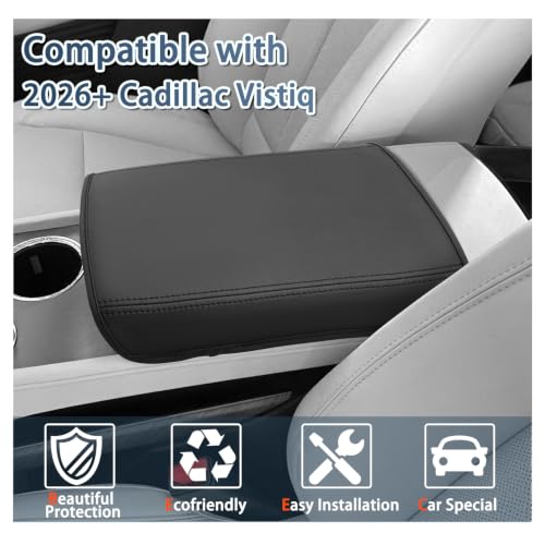 Armrest Console Cover Compatible with 2026 2027 Cadillac Vistiq Center Console Cover Armrest Pad