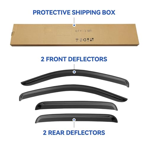 Window Visors Rain Guards for 2005