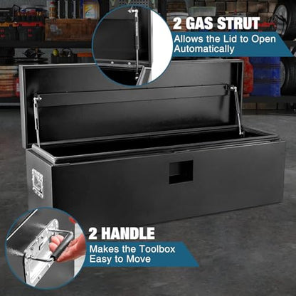 Truck Tool Box Heavy Duty Steel Truck Bed Box Storage Organizer Chest for Pickup