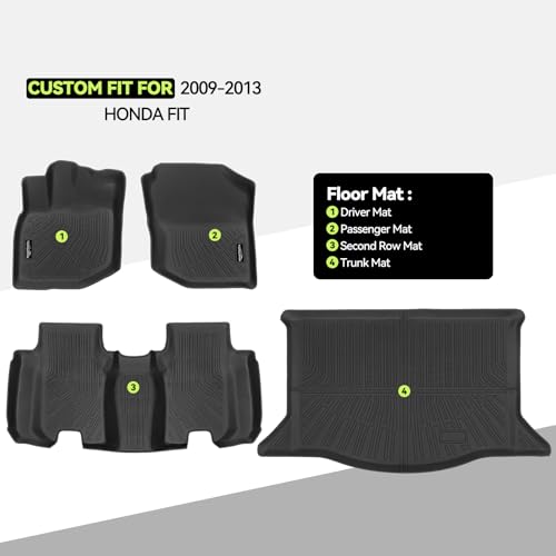 All Weather TPE Floor Mat Set for 2009