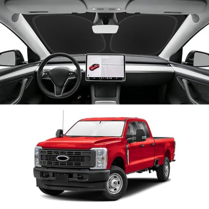 Custom Fit Windshield Sun Shade for Ford F250 F350 F450 2017