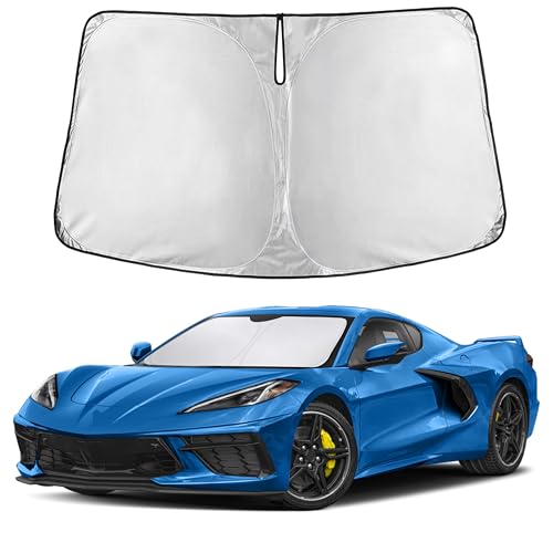 Windshield Sunshade Compatible for Chevrolet Corvette C8 2020