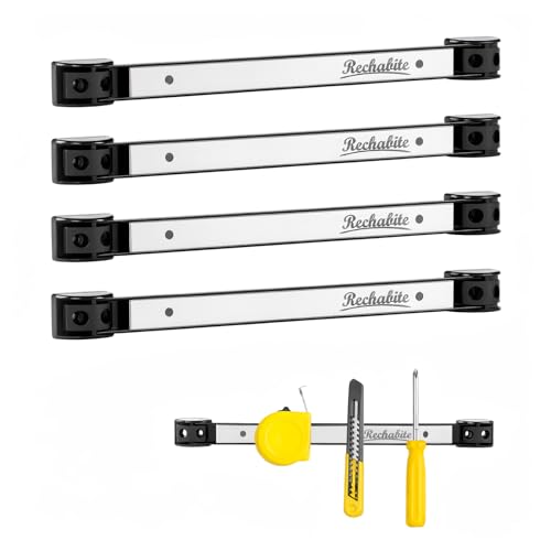 4 Pieces 12" Magnetic Tool Holder Strip (4 Count)