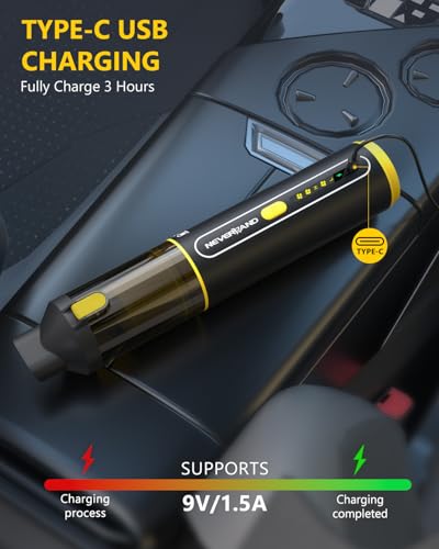 Car Vacuum 20000Pa Powerful Suction Mini Vacuum Cleaner Blowing & Inflating 4