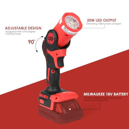 LED Work Light for Milwaukee M18 18V Battery