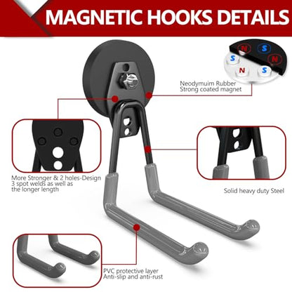Heavy Duty Magnetic Hooks (2 Count)