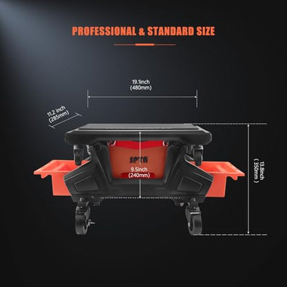 Automotive Mobile Rolling Mechanics Stool