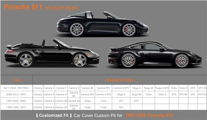 7 Layers Waterproof Car Cover for Porsche 911 2011