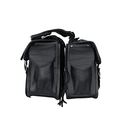 Motorcycle Saddle Bags Leather Motorcycle Luggage Bag with Gun Holsters For Softails Sportsters and Choppers Tool Bags