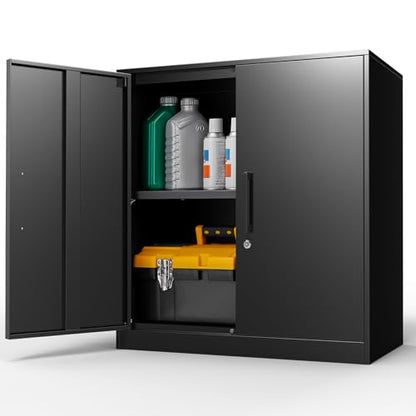 Metal Storage Cabinets with 2 Doors and Handle