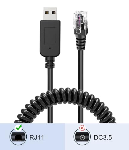 Radar Detector Cable with USB to RJ11 Plug