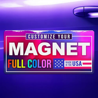 12"x24" Custom Magnet Signs in Full Color for Business and Advertising