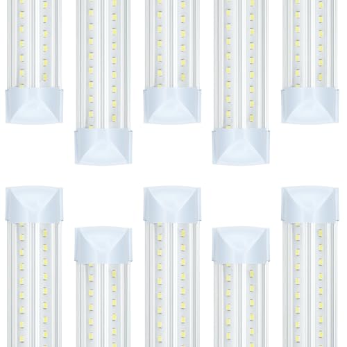 10 PCS 8FT LED Shop Lights Garage Light (10 Count)