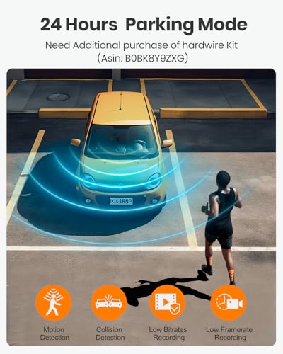 4K Dash Cam Front and Rear