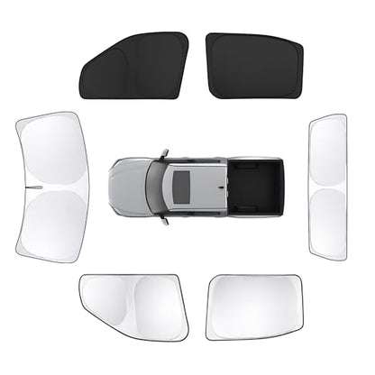 6pcs Car Window Shades for Toyota Tundra 2022 (6 Count)