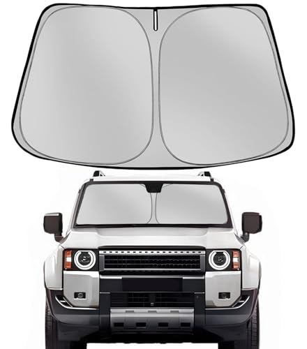 Windshield Sun Shade for 2024 2025 2026 Toyota Land Cruiser Foldable Sun Sunshade for Car Front Window Blocks UV Rays and Heat Automotive Interior Protector Custom Fit Accessories