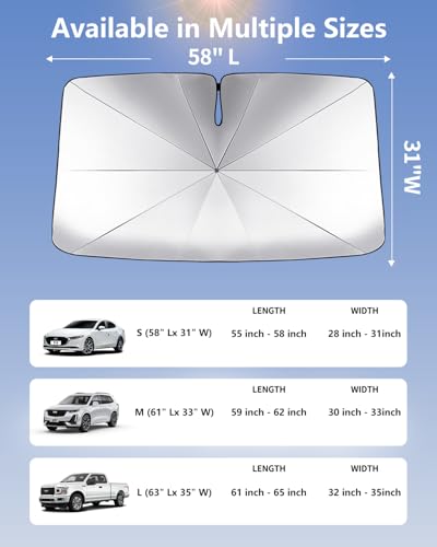 Windshield Sun Shade Umbrella for Car