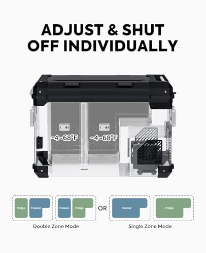 APL55 Dual Zone Portable Refrigerator Freezer Bluetooth Controlled
