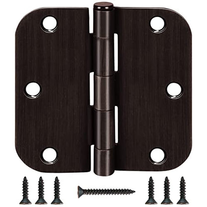 Rounded Door Hinges 3.5" x 3 1 (12 Count)
