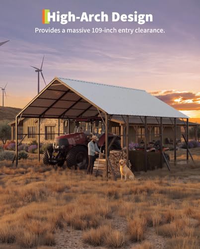 20x25x14 ft Metal Carport for RV